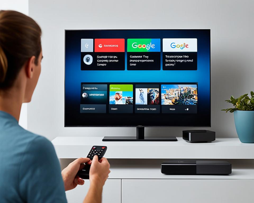 como configurar o Google TV