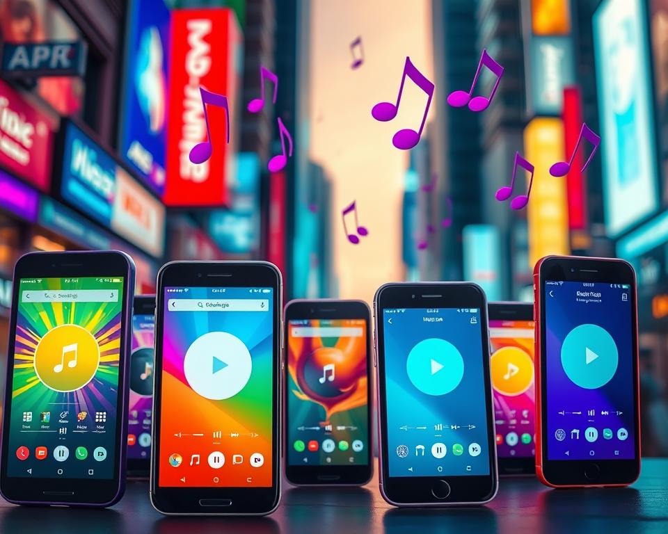 A música que você ama, onde quer que você esteja com apps