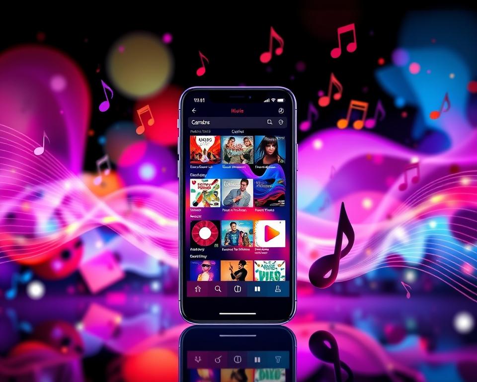 Sua biblioteca de música personalizada no celular