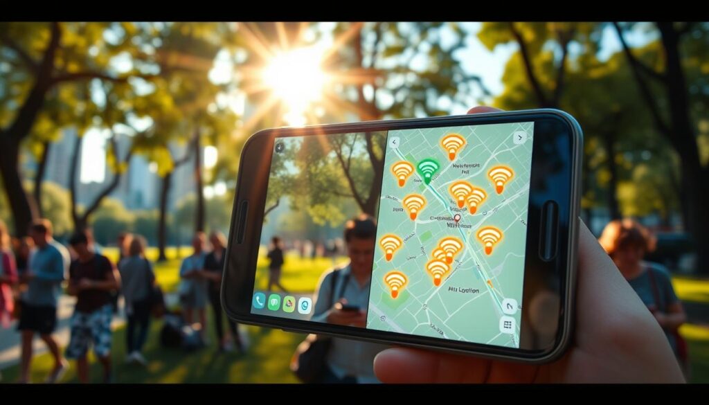 benefícios do aplicativo Wi-Fi Finder
