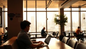 Aproveite redes Wi-Fi