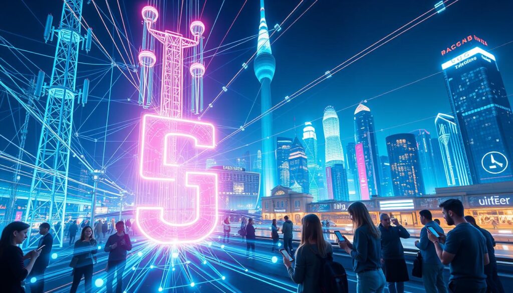 Tecnologia 5G em ação