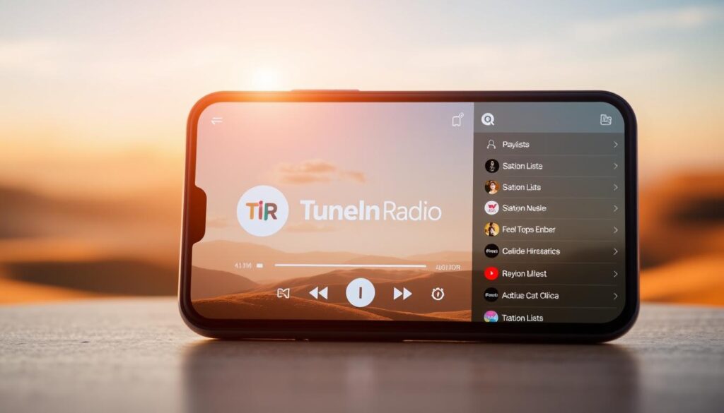 TuneIn Radio aplicativo