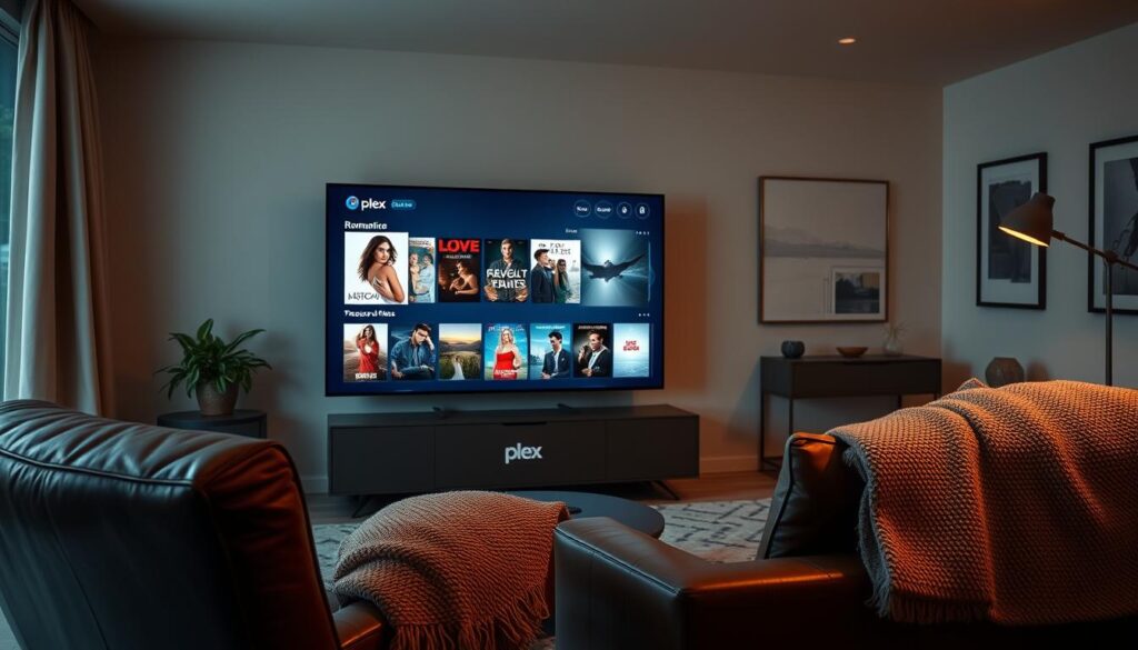 aplicativo Plex filmes românticos