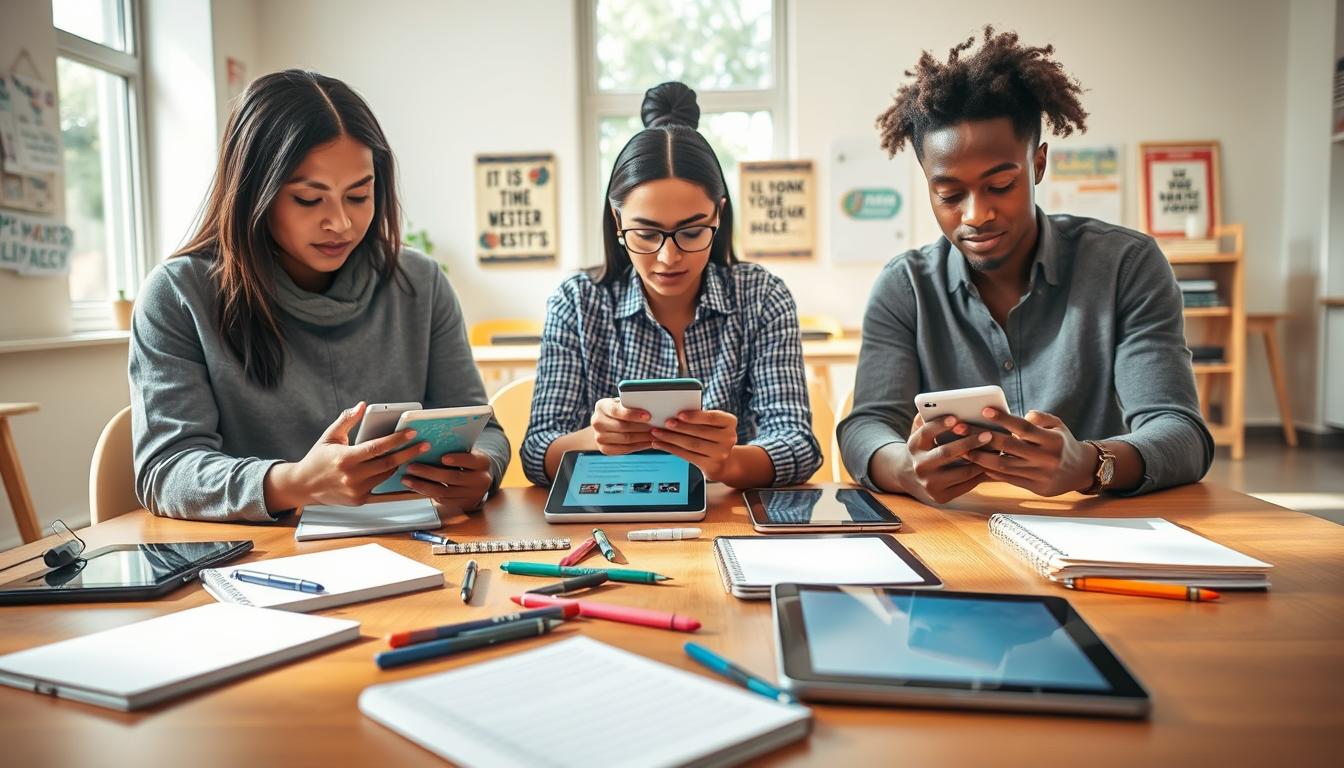 Apps de alfabetização de adultos com métodos simples