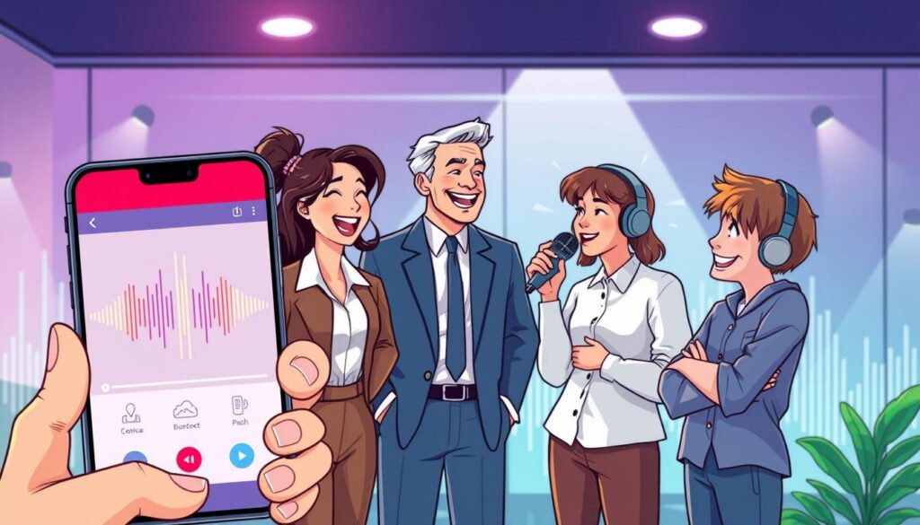 casos de uso de aplicativos de mudança de voz