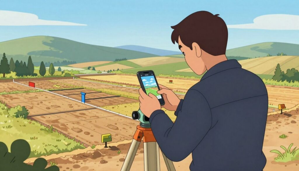 medir terreno com precisão