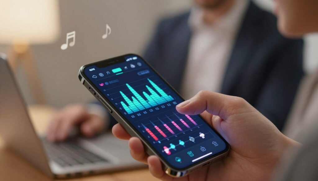 equalização de áudio