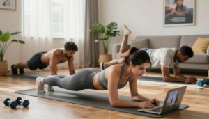 Rotina de Exercícios em Casa com Apps Gratuitos