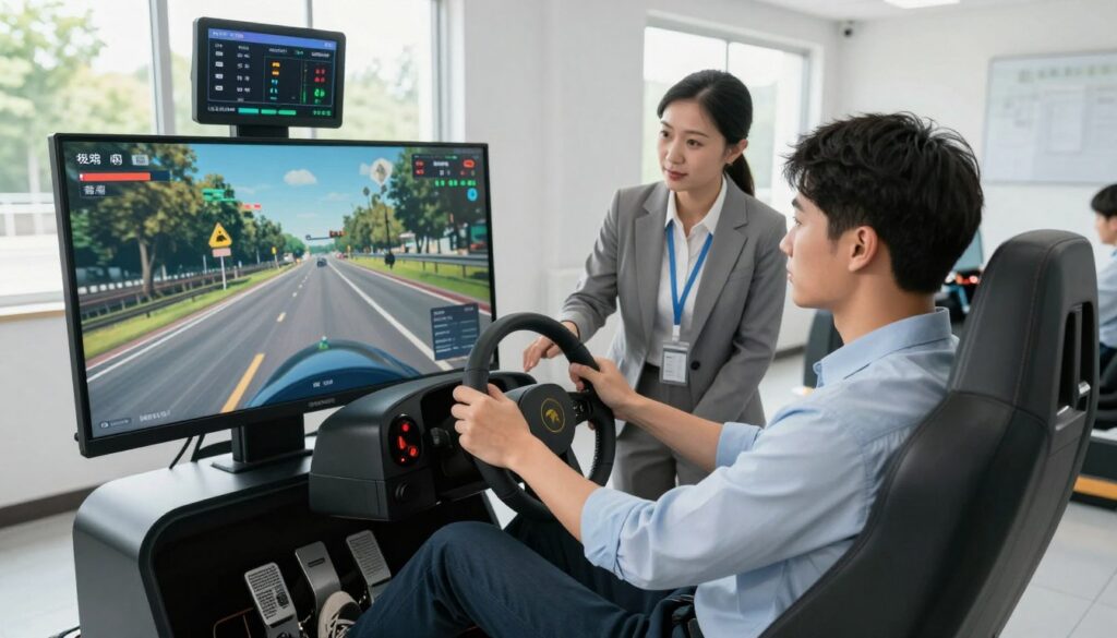 simuladores de direção ajudam no aprendizado prático