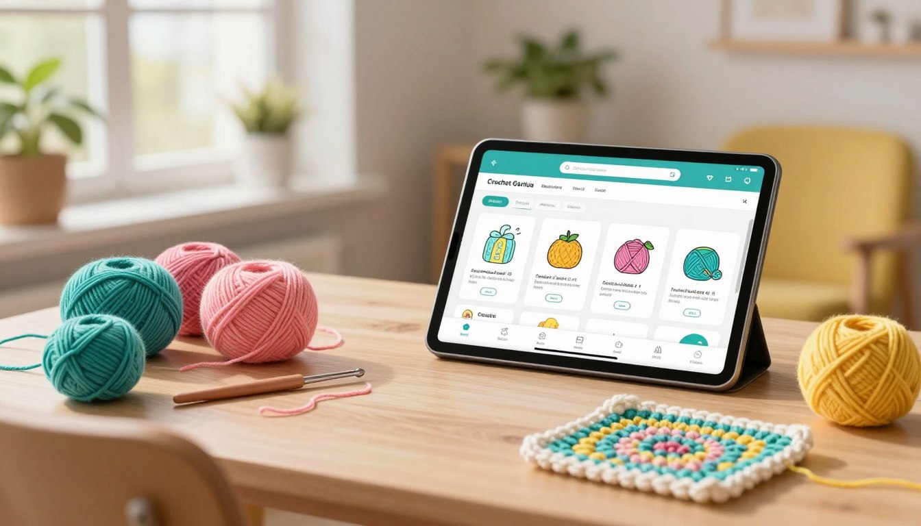 Aprender crochê de forma simples usando um aplicativo grátis