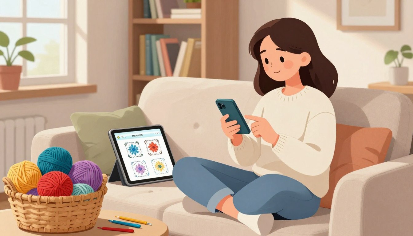 Aprender crochê no celular com um aplicativo grátis