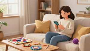 Aprender crochê do zero usando aplicativo grátis