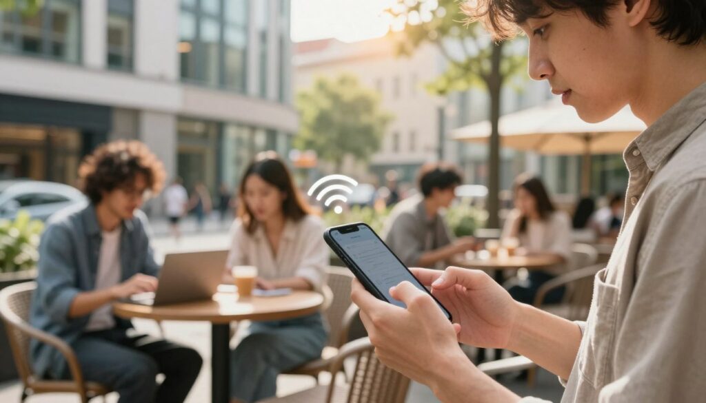 buscar sinal de wi-fi