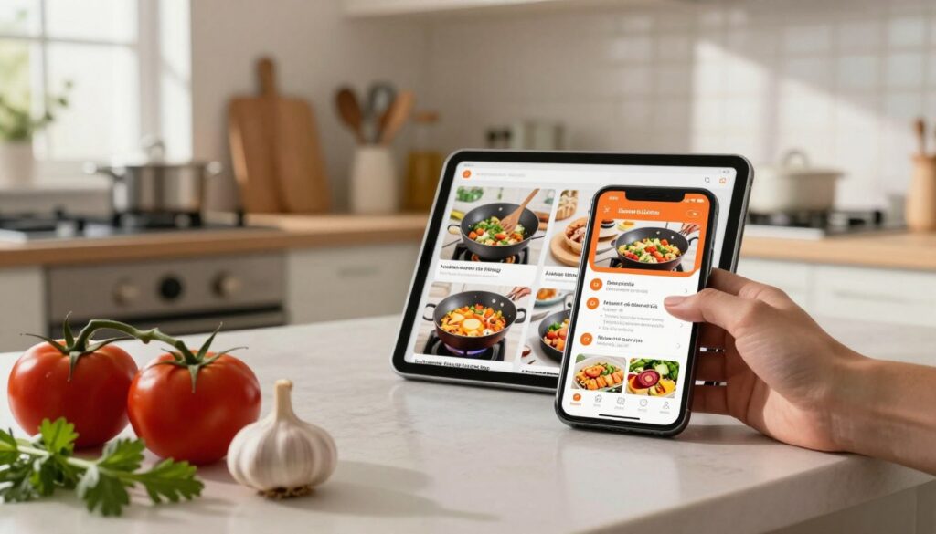 conteúdos práticos nos aplicativos para aprender a cozinhar