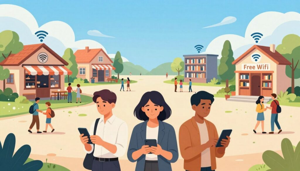 lista de locais com wi-fi grátis