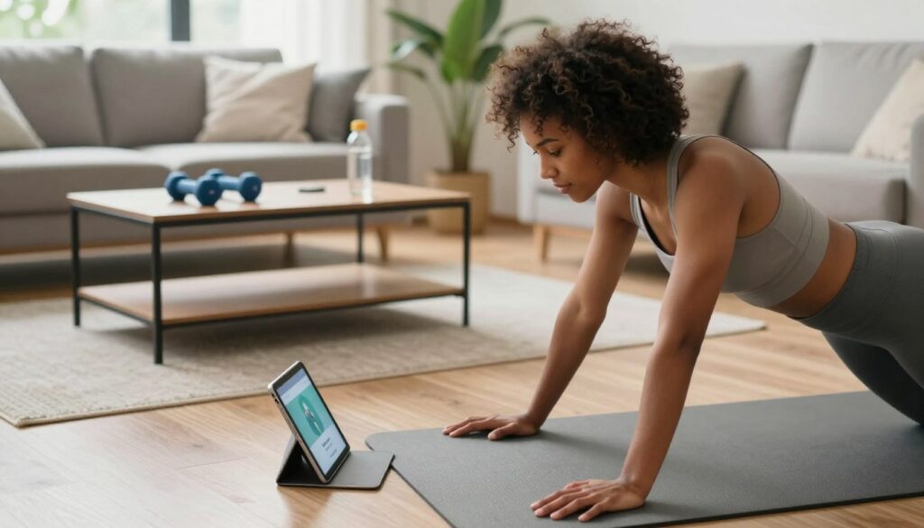 treino em casa com aplicativos