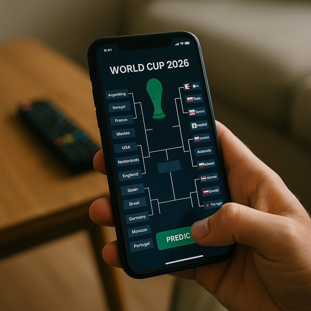 Aplicativo para prever vencedores da Copa do Mundo 2026