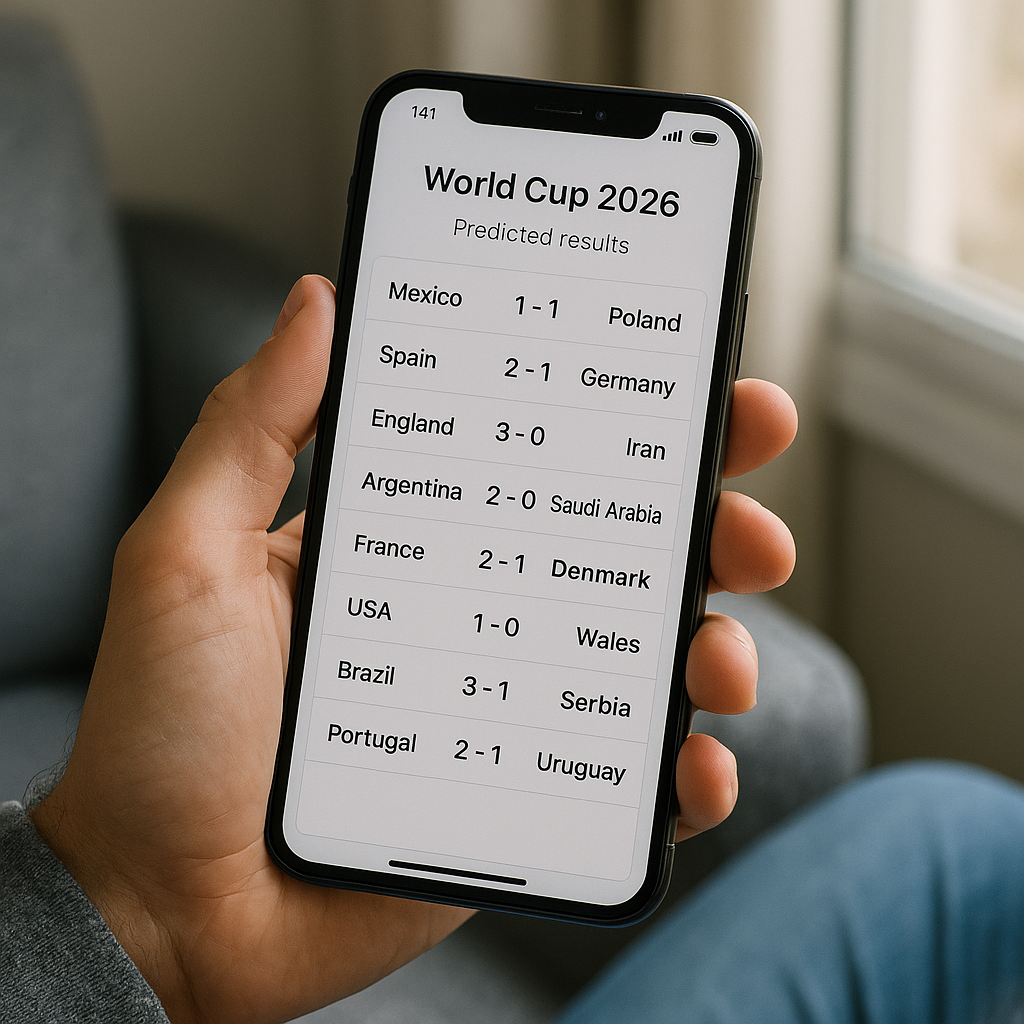Esse App Prevê Todos os Resultados da Copa 2026!