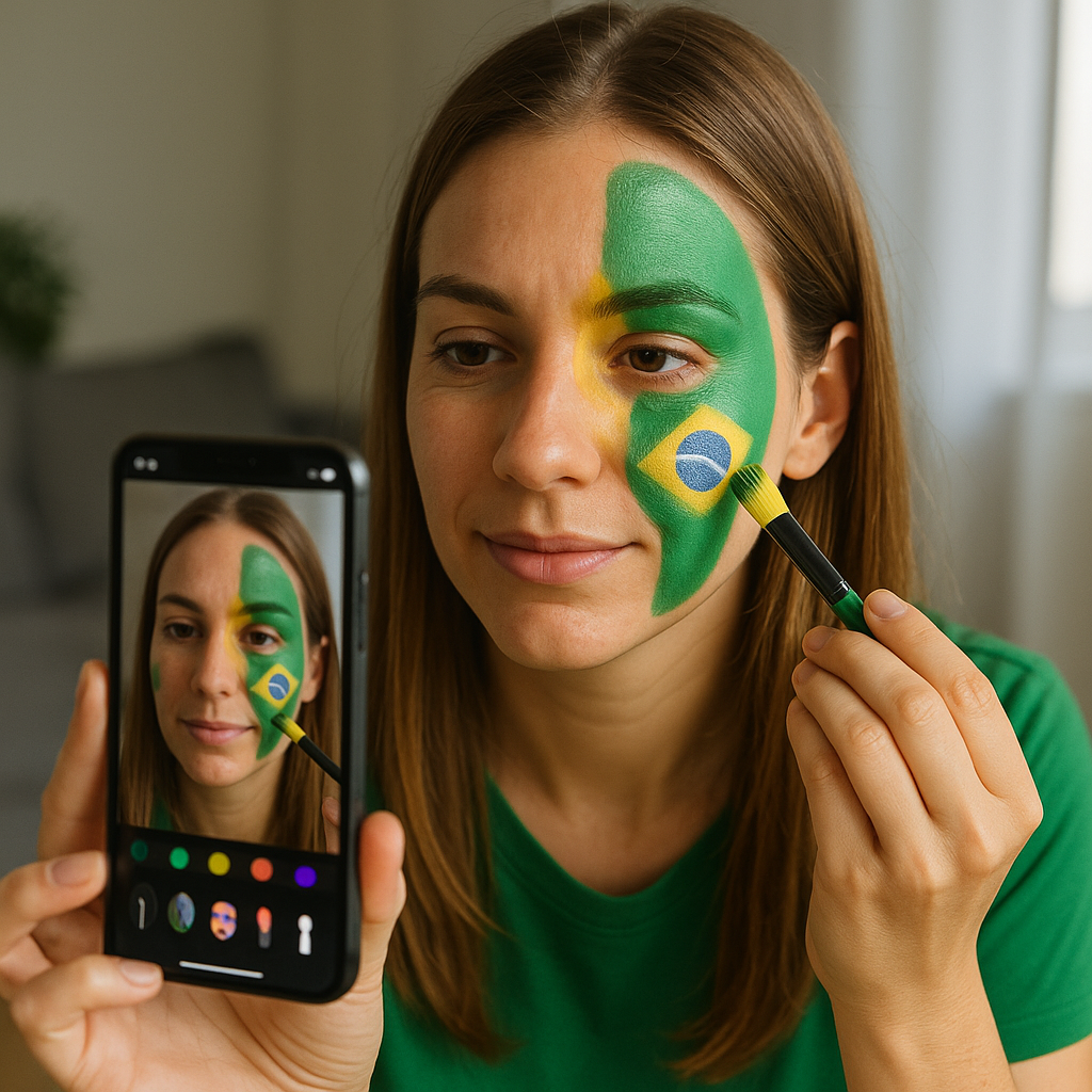 Apps de Maquiagem para Copa do Mundo 2026