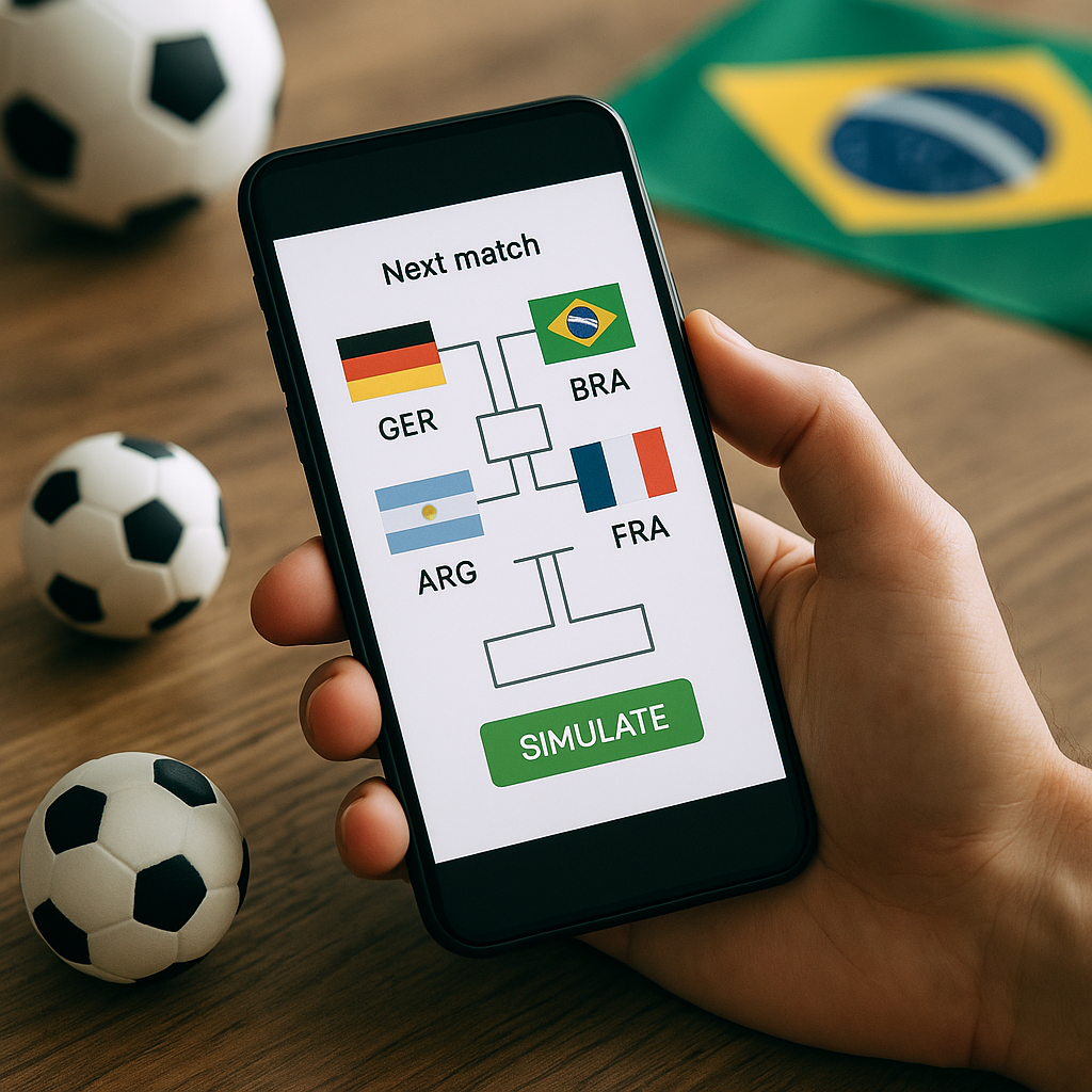 Aplicativos para montar e simular a jogos da Copa