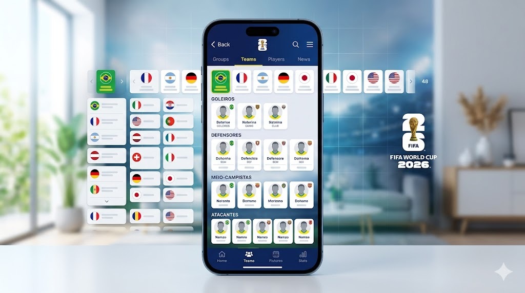 Aplicativos Grátis para Ver Convocados da Copa 2026